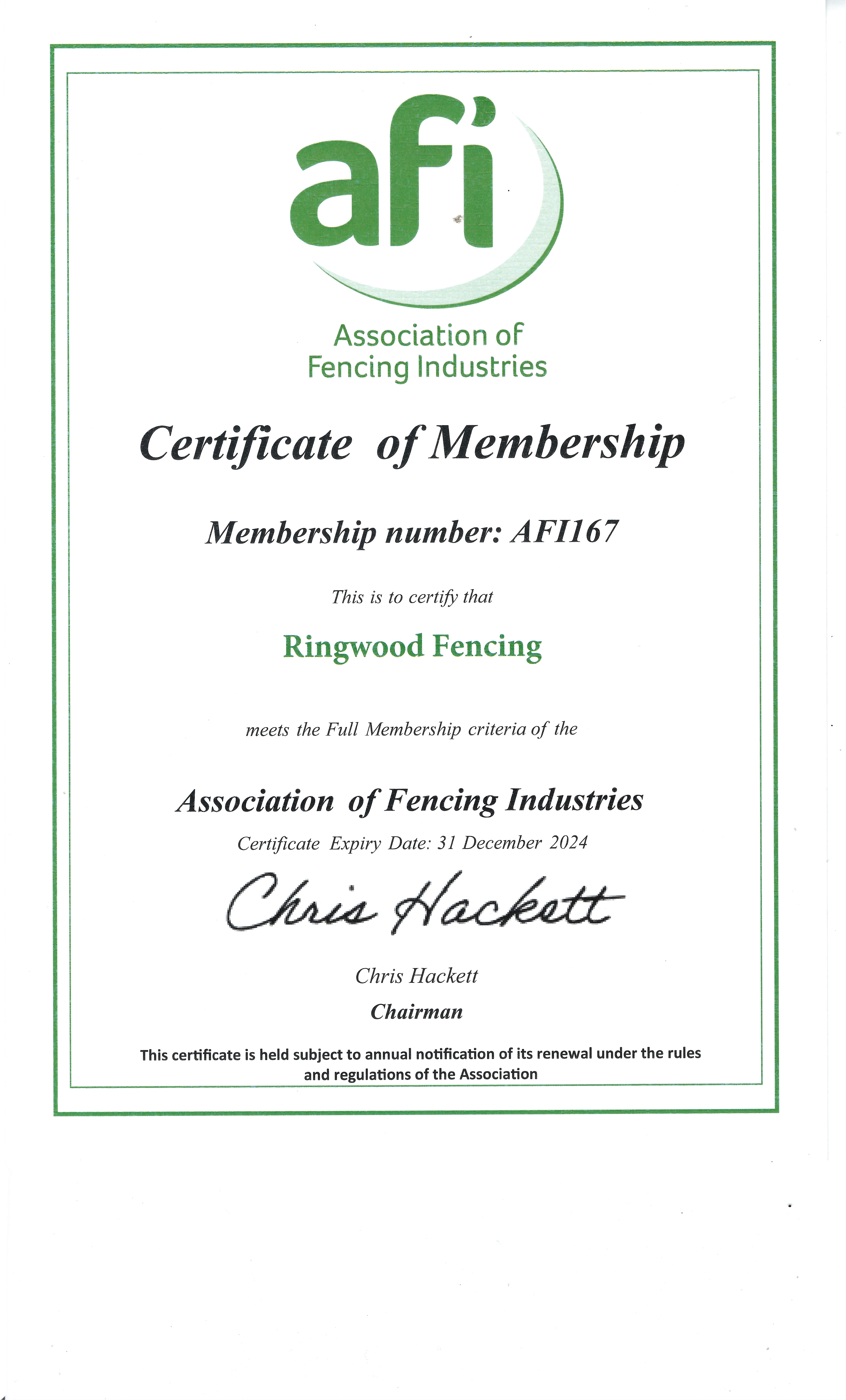 AFI Membership